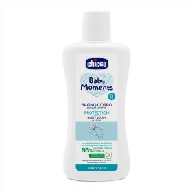   CHICCO Baby Moments Protection testápoló sampon 93 % természetes összetevőkkel 200 ml