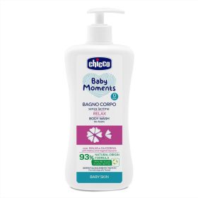   CHICCO testsampon adagolóval Baby Moments Relax 93%-ban természetes összetevőkből 500 ml