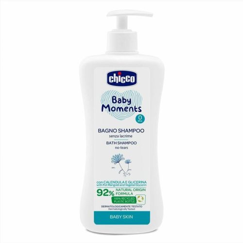 CHICCO Baby Moments 92%-ban természetes sampon 500 ml