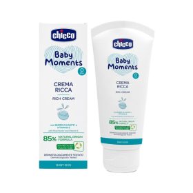   CHICCO Baby Moments tápláló krém 85% természetes összetevőkből 100 ml, 0 m+