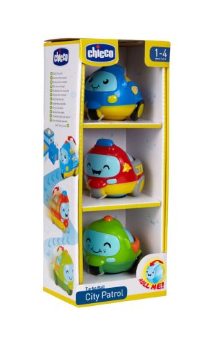 CHICCO Mini Cars Városi őrjárat 3db, 12m+