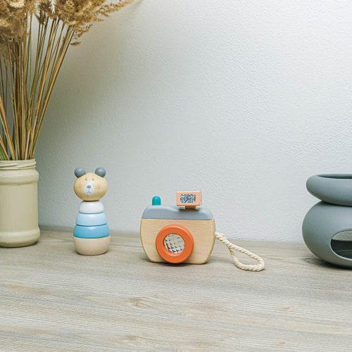 Zopa fa játék fényképezõgép szürke/piros