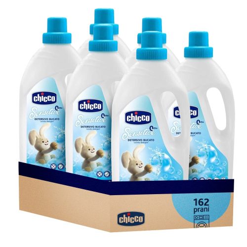 6x CHICCO Sensitive baba mosószer 1,5 l (27 mosás)