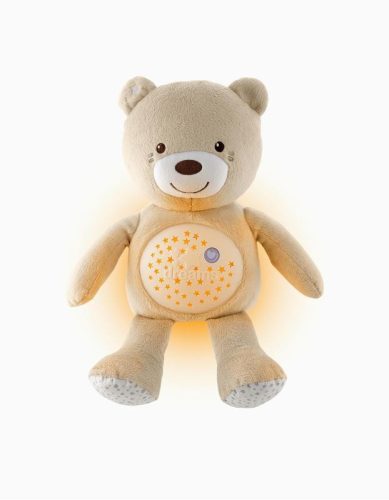 CHICCO Teddy maci kivetítővel és zenével Baby Bear First Dreams semleges bézs 0m+