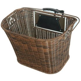 Kosár első rattan barna