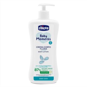   CHICCO Baby Moments testápoló tej adagolóval 87 % természetes összetevő 500 ml