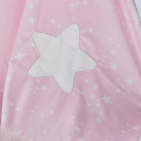   Gamberritos takaró plüss 80x110cm csillagos rózsaszín 10721