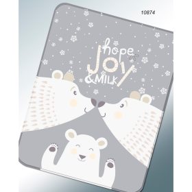 Gamberritos takaró szuperpuha 110x140cm szürke 10874