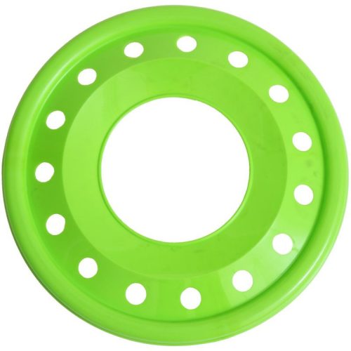 Frizbi 24 cm lyukas zöld