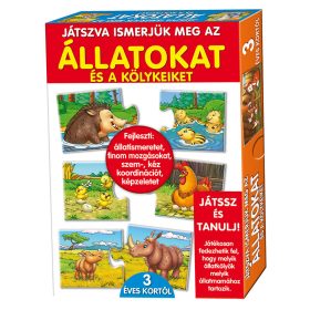 Játszva ismerjük meg az állatokat és a kölykeit