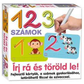 Írj rá és töröld le 123 számok