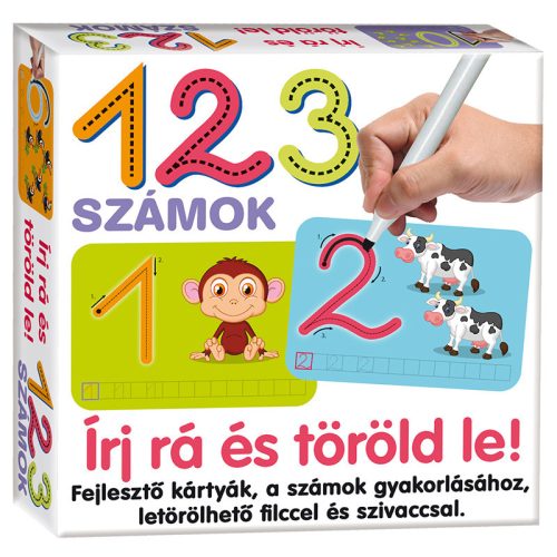 Írj rá és töröld le 123 számok