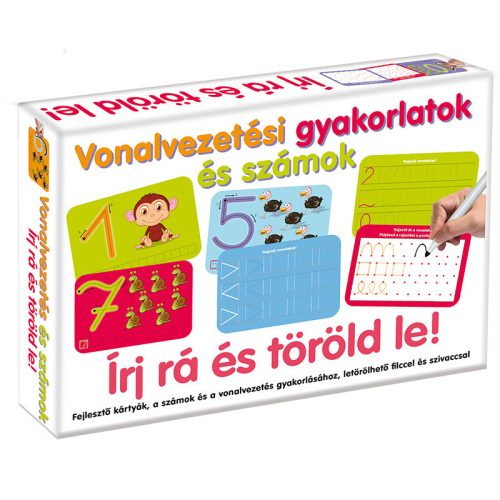 Írj rá és töröld le Vonalvezetési gyakorlatok és számok