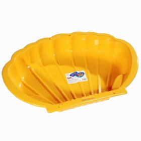 Kagyló formájú homokozó és medence sárga