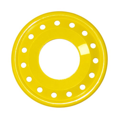 Frizbi 24 cm lyukas sárga