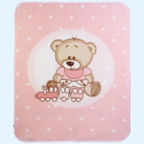   Gamberritos takaró plüss 80x90cm becipzározható rózsaszín 11032