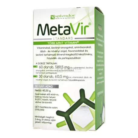 Metavir Kapszula Étrendkiegészítő 90x