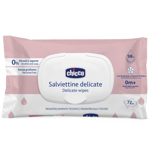 CHICCO Baba nedves törlőkendő finom kamillával 72 db