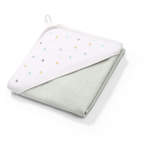 BABYONO Kapucnis frottírtörülköző menta 100x100 cm
