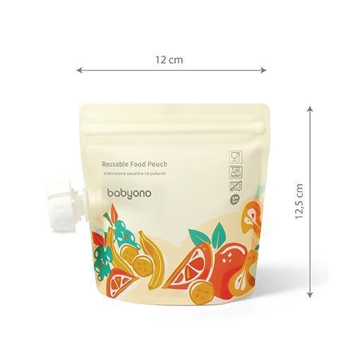 BabyOno tasak bébiételekhez - újratölthetõ 150ml 5db 1467