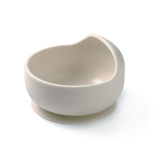 BABYONO Szilikon tányér tapadókoronggal - beige 6h+