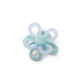 BABYONO szilikon rágóka virág - kék