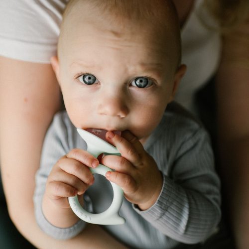 BabyOno rágóka csiga menta/rózsaszín 1597/01