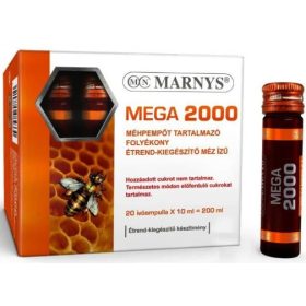 Marnys Mega 2000 Méhpempő Ivóampulla Méz 20x10ml