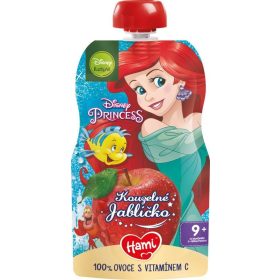   HAMI Disney hercegnő almás gyümölcs tasak 110g, 9+, HAMI Disney hercegnő almás gyümölcskoktél 110g, 9+