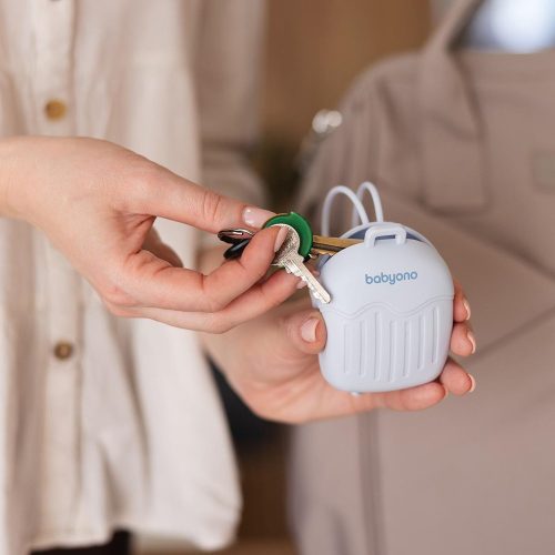 BabyOno szilikon cumitartó doboz 2cuminak kék 1656/01