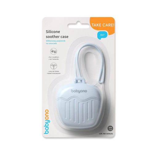 BabyOno szilikon cumitartó doboz 2cuminak kék 1656/01