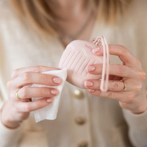 BabyOno szilikon cumitartó doboz 2cuminak rózsaszín 1656/02