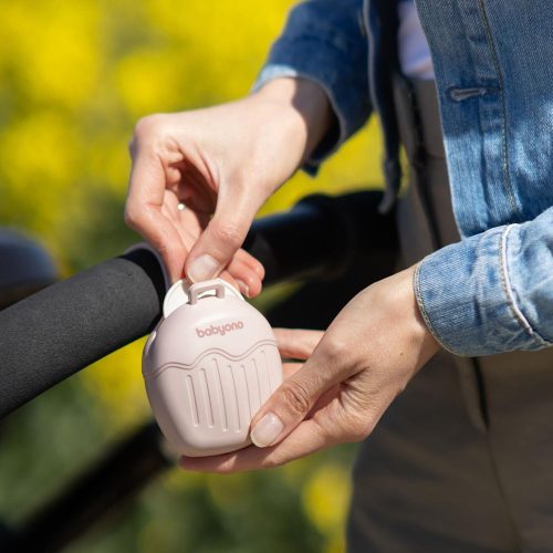 BabyOno szilikon cumitartó doboz 2cuminak rózsaszín 1656/02