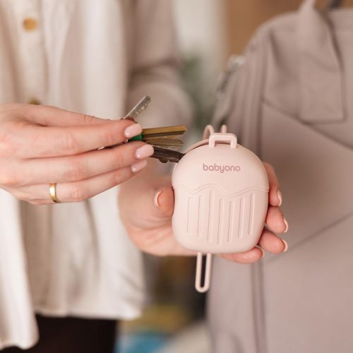 BabyOno szilikon cumitartó doboz 2cuminak rózsaszín 1656/02