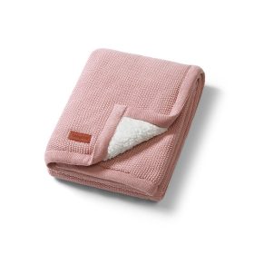   BABYONO Deka bavlnená s fleecovou podšívkou 75 x 100 cm ružová