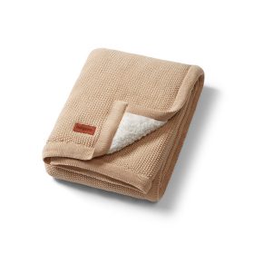   BABYONO Deka bavlnená s fleecovou podšívkou 75 x 100 cm béžová