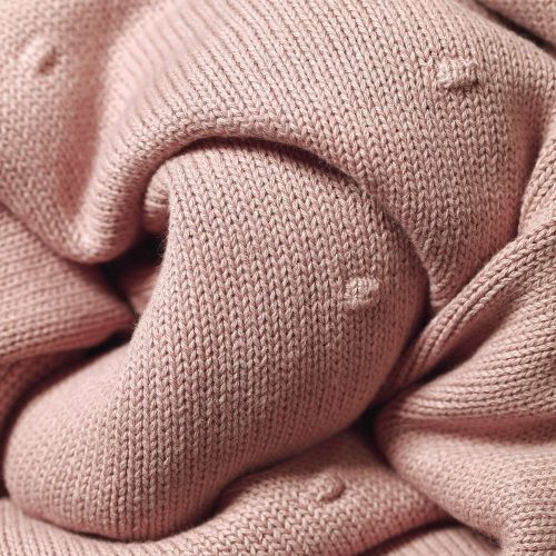 BabyOno babatakaró pamut/flanell kötött 75x100cm rózsaszín 1671/01