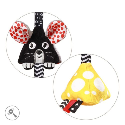 BabyOno függõ csörgõ kontrasztos színekkel MOUSE 1676