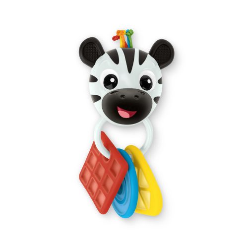 BABY EINSTEIN fogak csörgő zebrával Zen™ Shake-a-Shape BPA mentes 0 hónap+