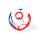OBALL Játék Oball RATTLE GOALS™ 10 cm Red, White & Blue  0hó++