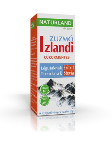 Naturland Izlandi Zuzmó Édesítővel Folyékony 150ml 