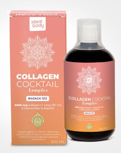 Idealbody Collagén cocktail Komplex folyadék Barack 500ml