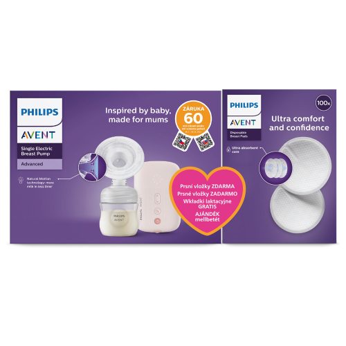 Philips AVENT Elektromos mellszívó SCF395/31+Ajándék