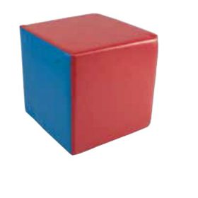 Lakkozott műbőr szivacs Amaya kocka 25 cm