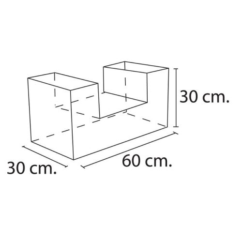 Lakkozott műbőr szivacs Amaya kocka alagút