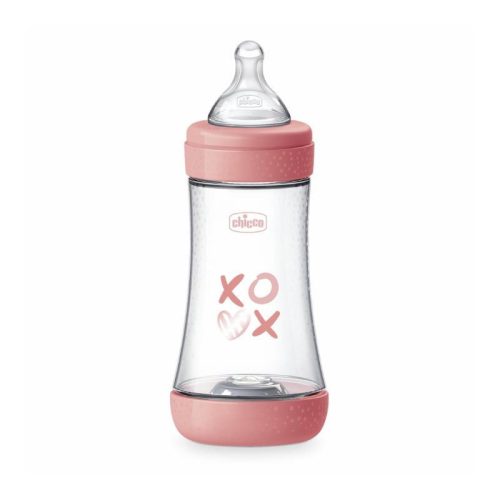 CHICCO Baby Bottle Perfect5 szilikon 240ml lány