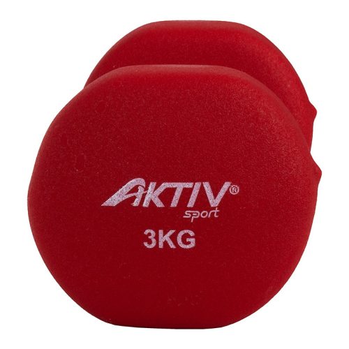 Súlyzó neoprén Aktivsport 3 kg piros