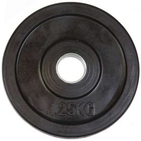   Gumírozott súlytárcsa Aktivsport 1,25 kg 31 mm markolat nélkül
