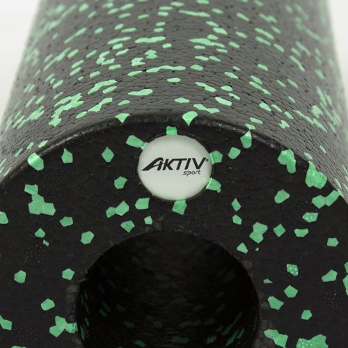 Masszázs henger sima felültettel Aktivsport 14x33 cm zöld