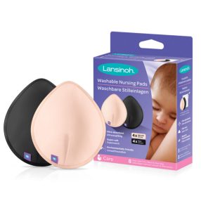   Lansinoh melltartóbetét - mosható 4 db testszínû, 4 db fekete mosózsákkal